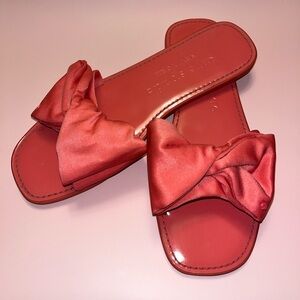 Kate Spade ♠️ Beachy Flats /Silky Bow Summer Slides - Elegant & Comfortable 8.5